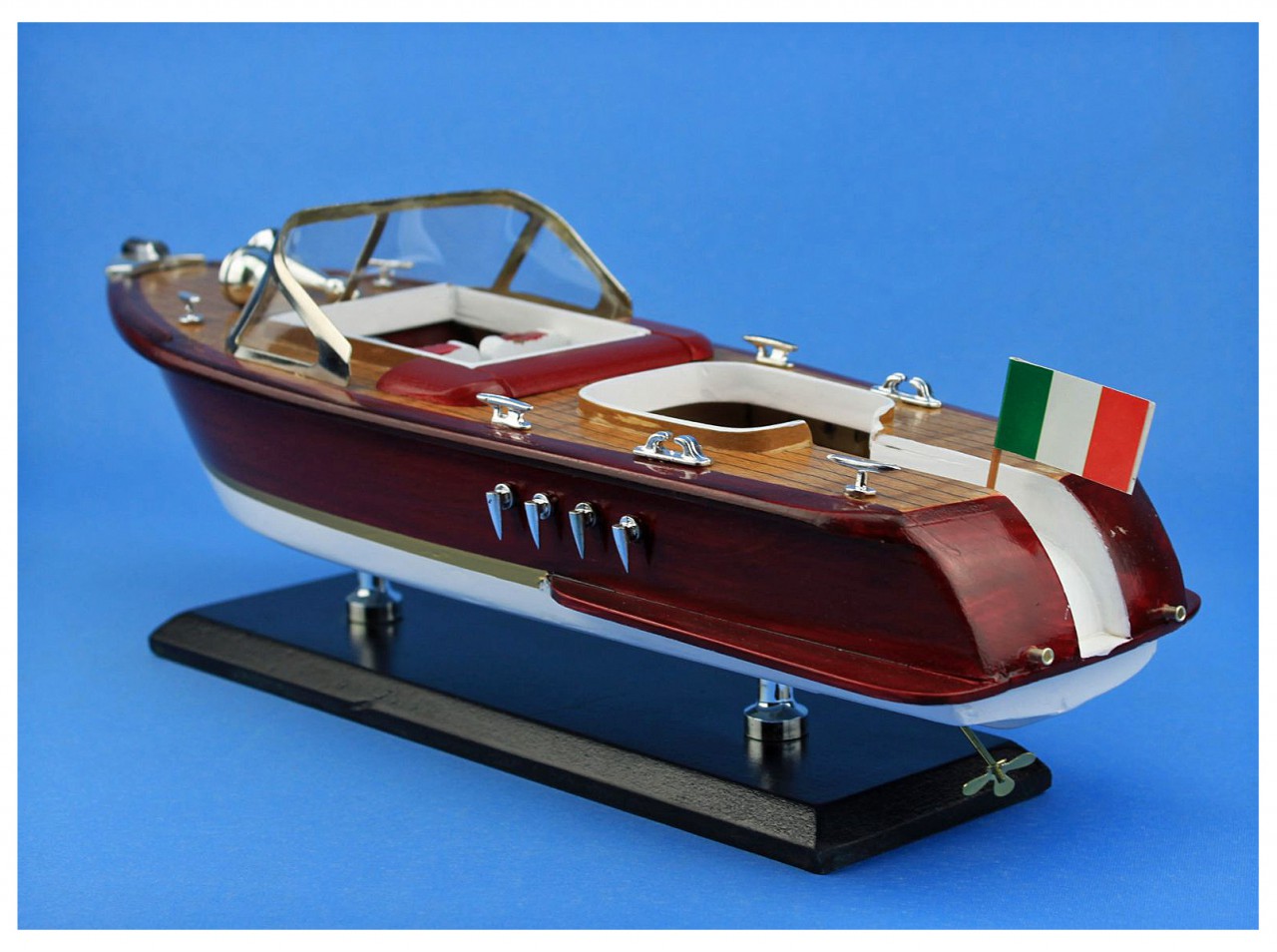 holz motorboot italien